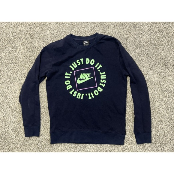 Nike Other - Nike Men's SMALL Sweatshirt Just Do It Pullover Crewneck Long‎ Sleeve Athletic